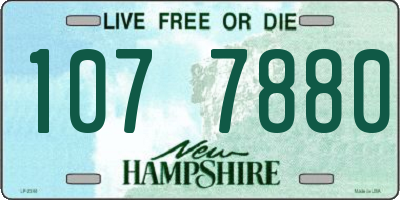 NH license plate 1077880