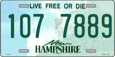 NH license plate 1077889