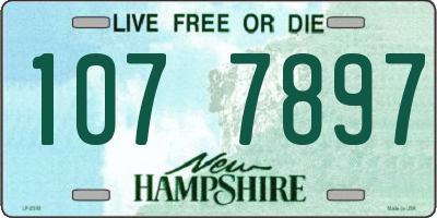 NH license plate 1077897