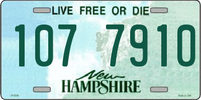 NH license plate 1077910