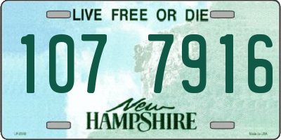 NH license plate 1077916