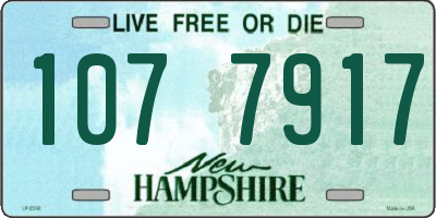 NH license plate 1077917