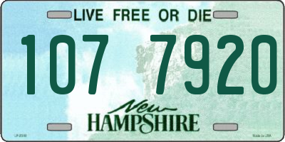 NH license plate 1077920