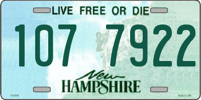 NH license plate 1077922