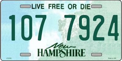 NH license plate 1077924