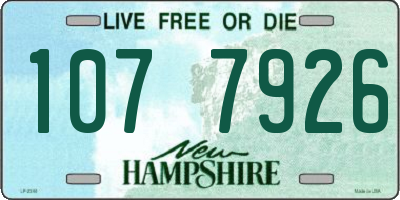 NH license plate 1077926