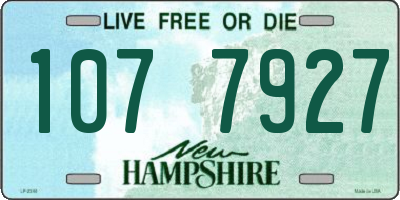 NH license plate 1077927