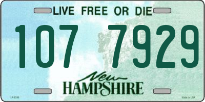 NH license plate 1077929