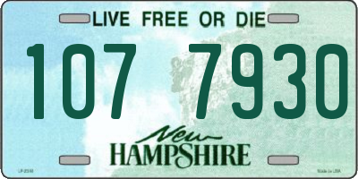NH license plate 1077930