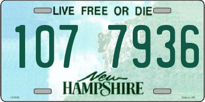 NH license plate 1077936