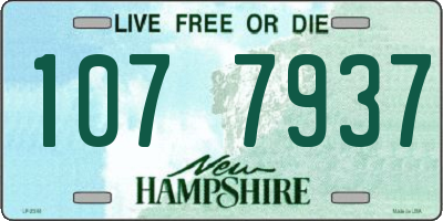 NH license plate 1077937