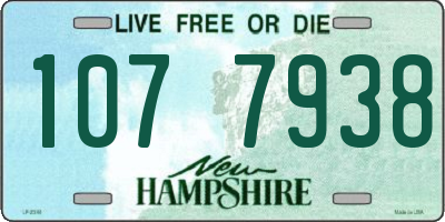 NH license plate 1077938