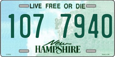 NH license plate 1077940