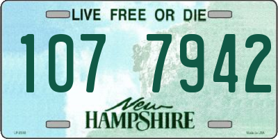 NH license plate 1077942