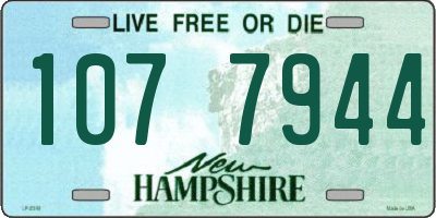 NH license plate 1077944