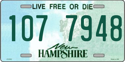 NH license plate 1077948