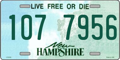NH license plate 1077956