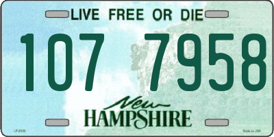 NH license plate 1077958