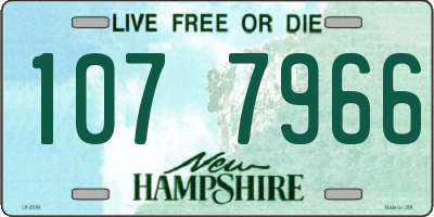 NH license plate 1077966