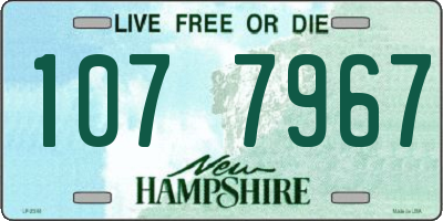 NH license plate 1077967
