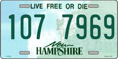 NH license plate 1077969