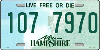 NH license plate 1077970