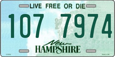 NH license plate 1077974