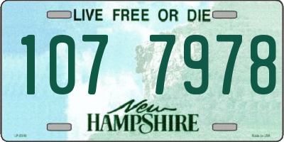 NH license plate 1077978
