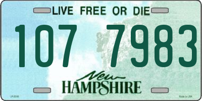 NH license plate 1077983