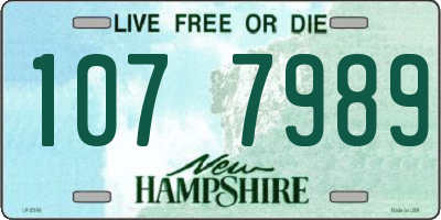 NH license plate 1077989