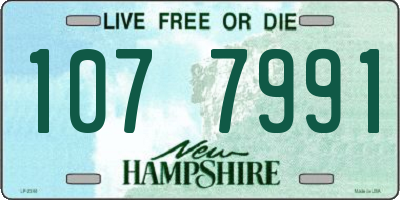 NH license plate 1077991