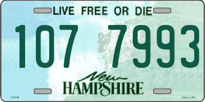 NH license plate 1077993