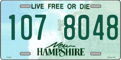 NH license plate 1078048