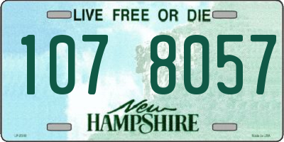 NH license plate 1078057