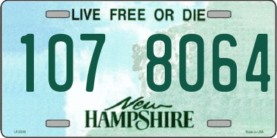 NH license plate 1078064