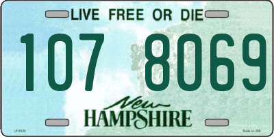 NH license plate 1078069