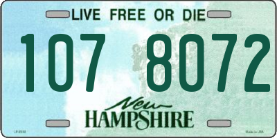 NH license plate 1078072