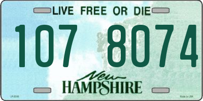 NH license plate 1078074