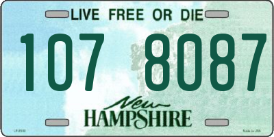 NH license plate 1078087