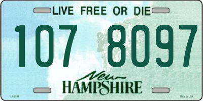 NH license plate 1078097