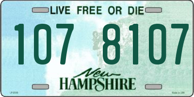 NH license plate 1078107