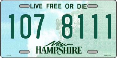 NH license plate 1078111