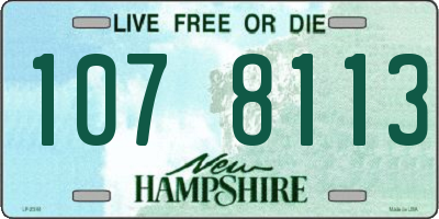 NH license plate 1078113