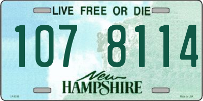 NH license plate 1078114