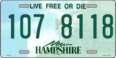 NH license plate 1078118
