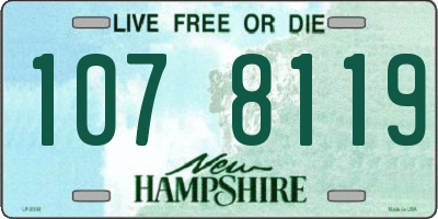 NH license plate 1078119