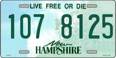NH license plate 1078125