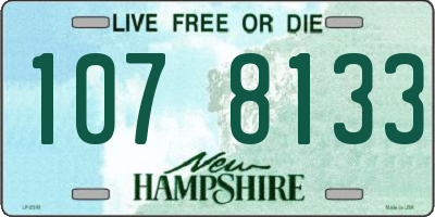 NH license plate 1078133