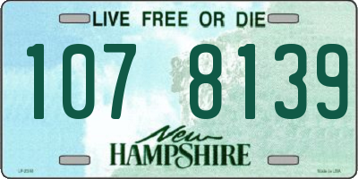 NH license plate 1078139
