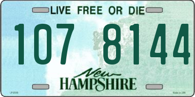 NH license plate 1078144